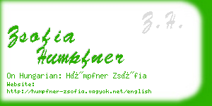 zsofia humpfner business card